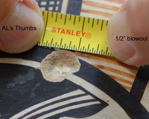 Acoma Polychrome Olla Blowout Measurement